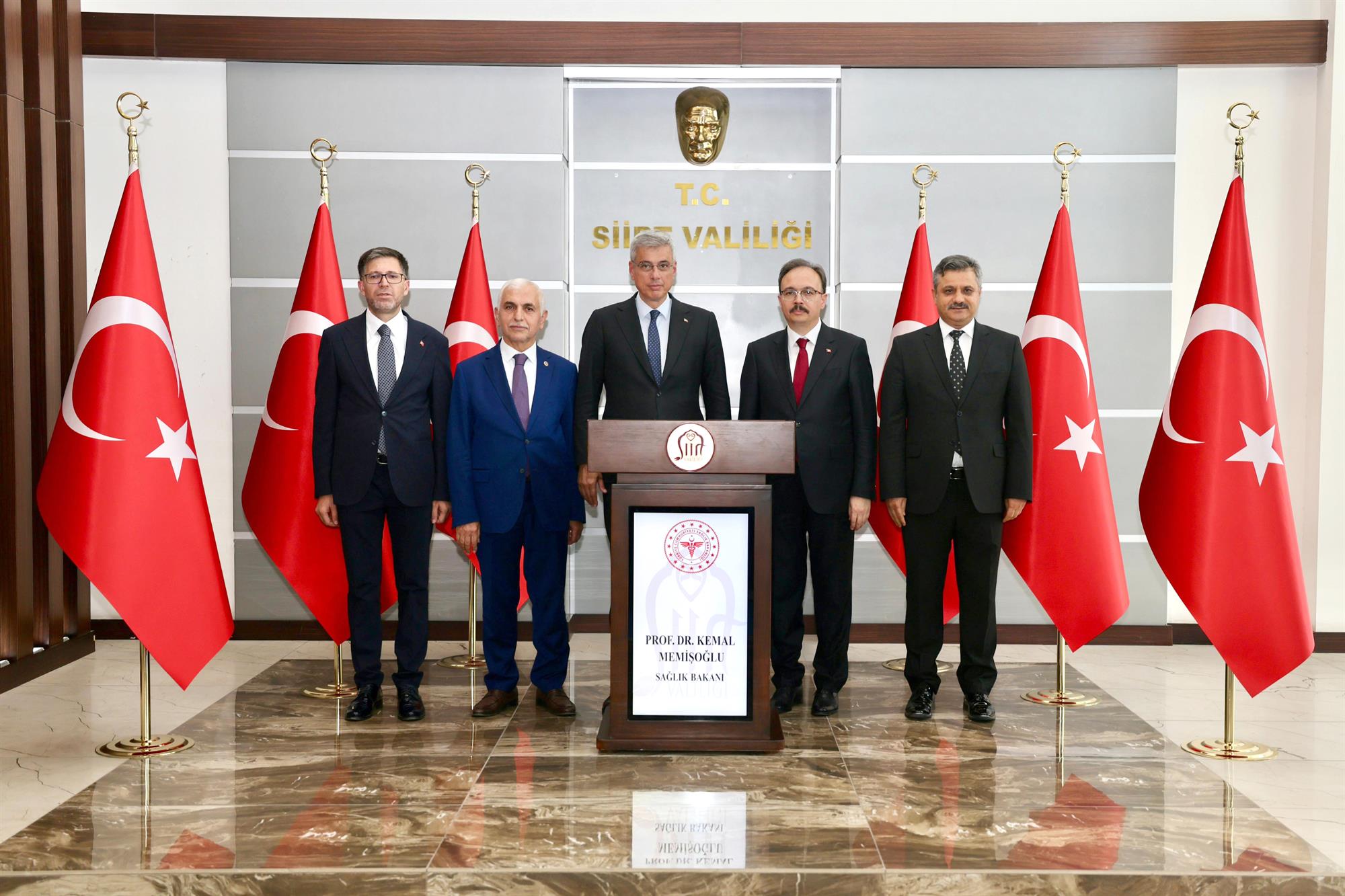 Rektörümüz Prof. Dr. Nihat Şındak, Sağlık Bakanı Prof. Dr. Kemal Memişoğlunun Siirt Programına Katıldı